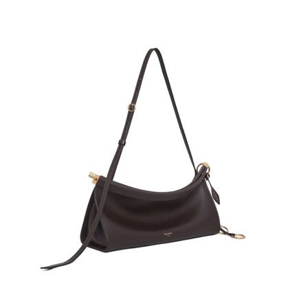 Le Click Medium Calfskin Shoulder Bag - Marron Foncé (Dark Brown) - Image 4
