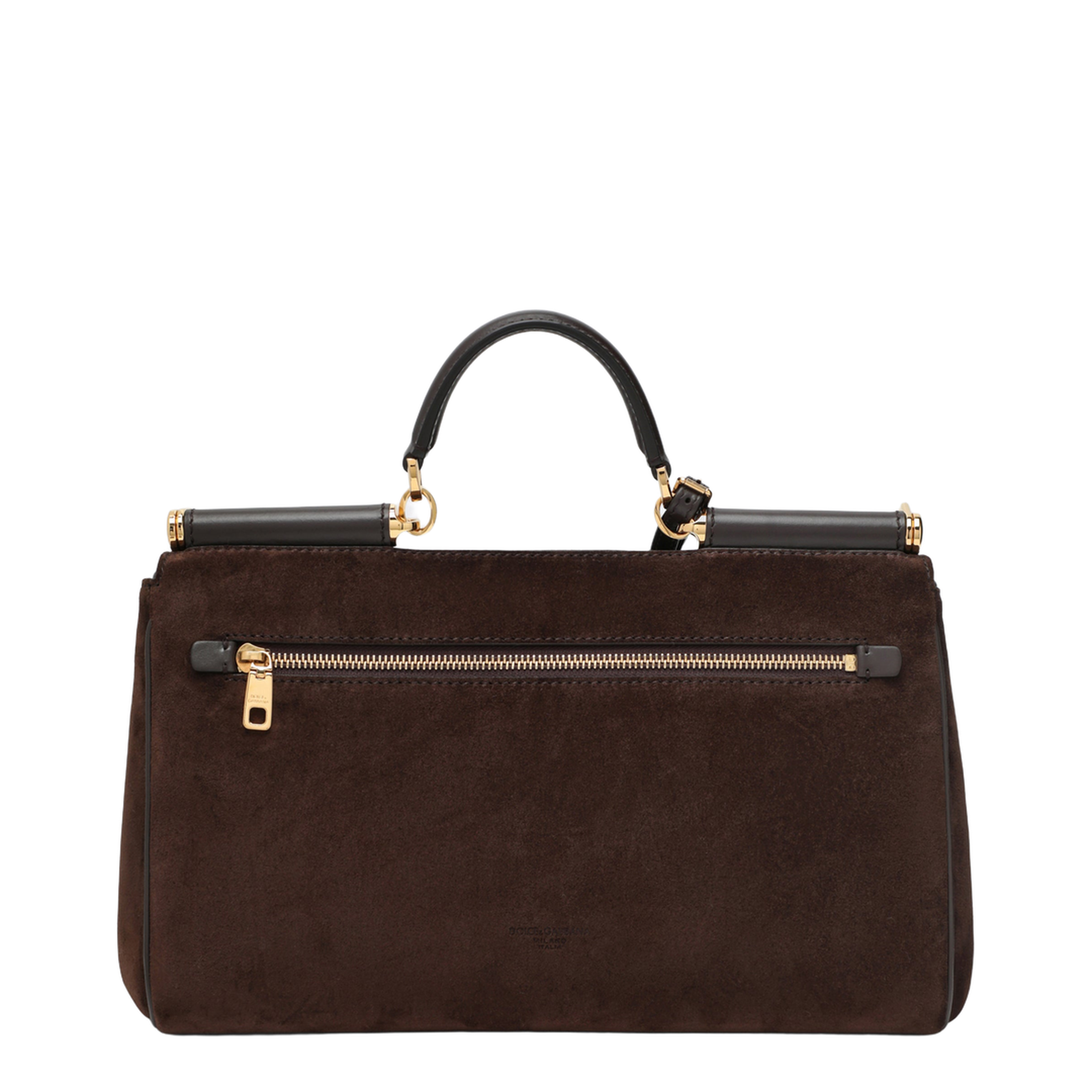 Brown Suede Leather Bag My Sicily - Image 2