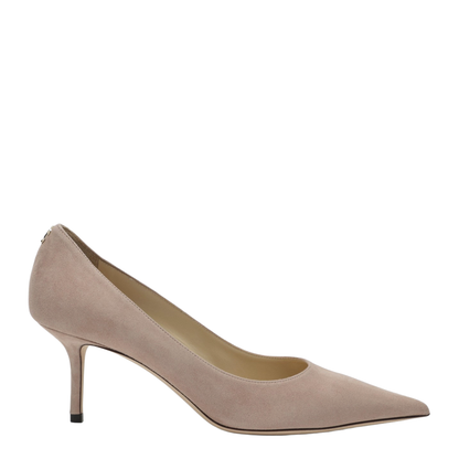 Pumps in Light Pink Suede - Image 1