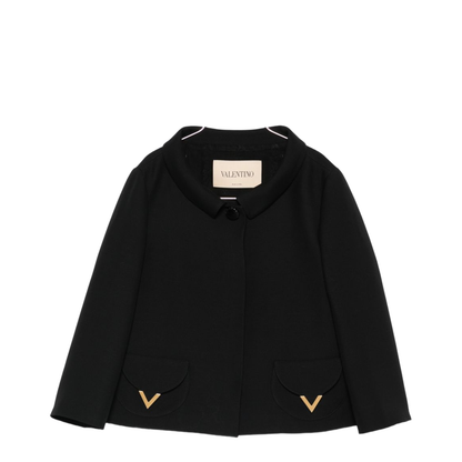Vlogo Signature Wool And Silk Jacket - Image 1