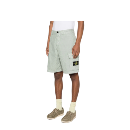 Nylon Panama Loose Fit Cargo Bermudas - Image 4