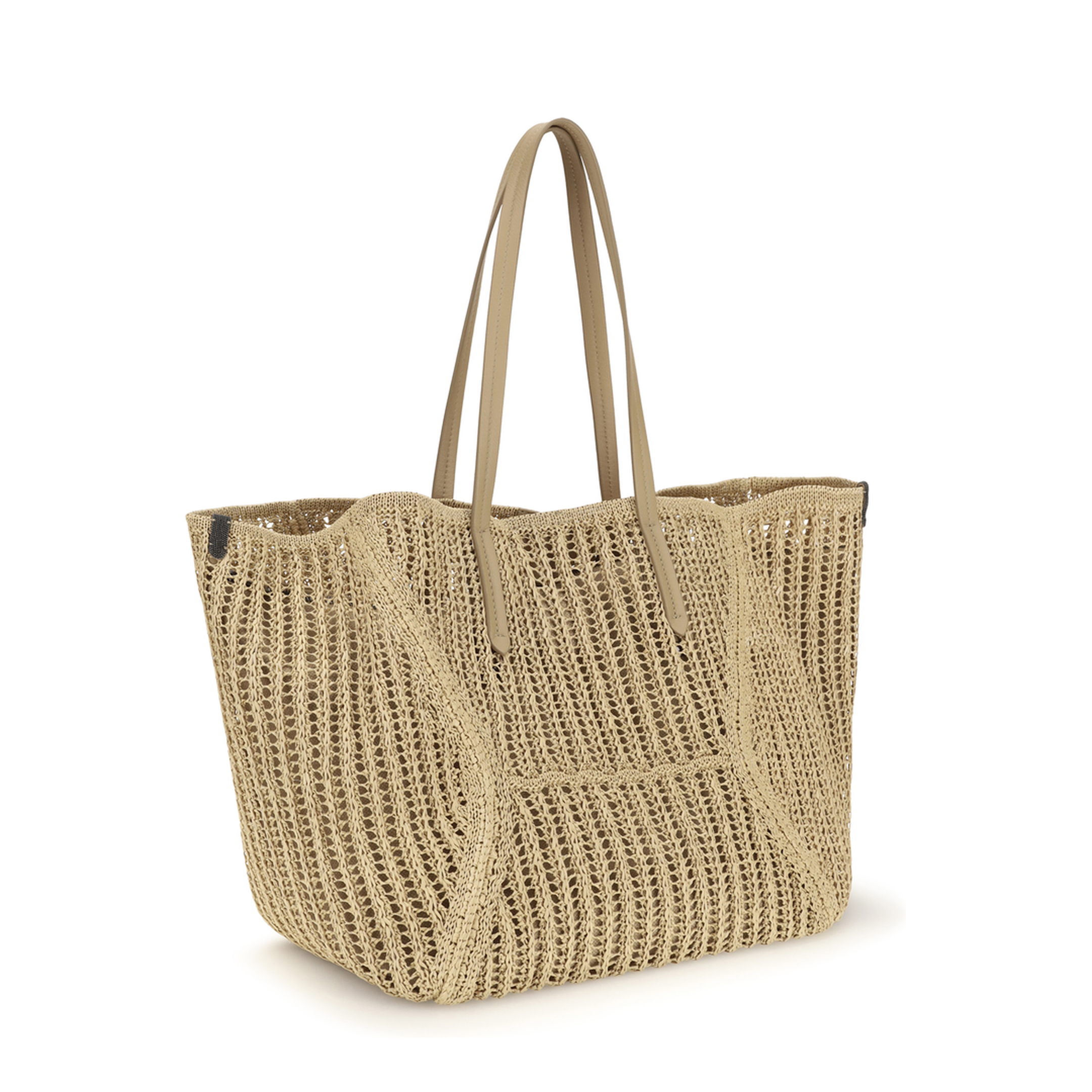 Duo Shoulder Bag in Raffia - Image 3