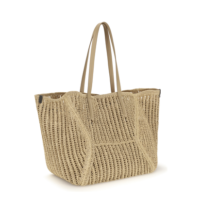 Duo Shoulder Bag in Raffia - Image 3