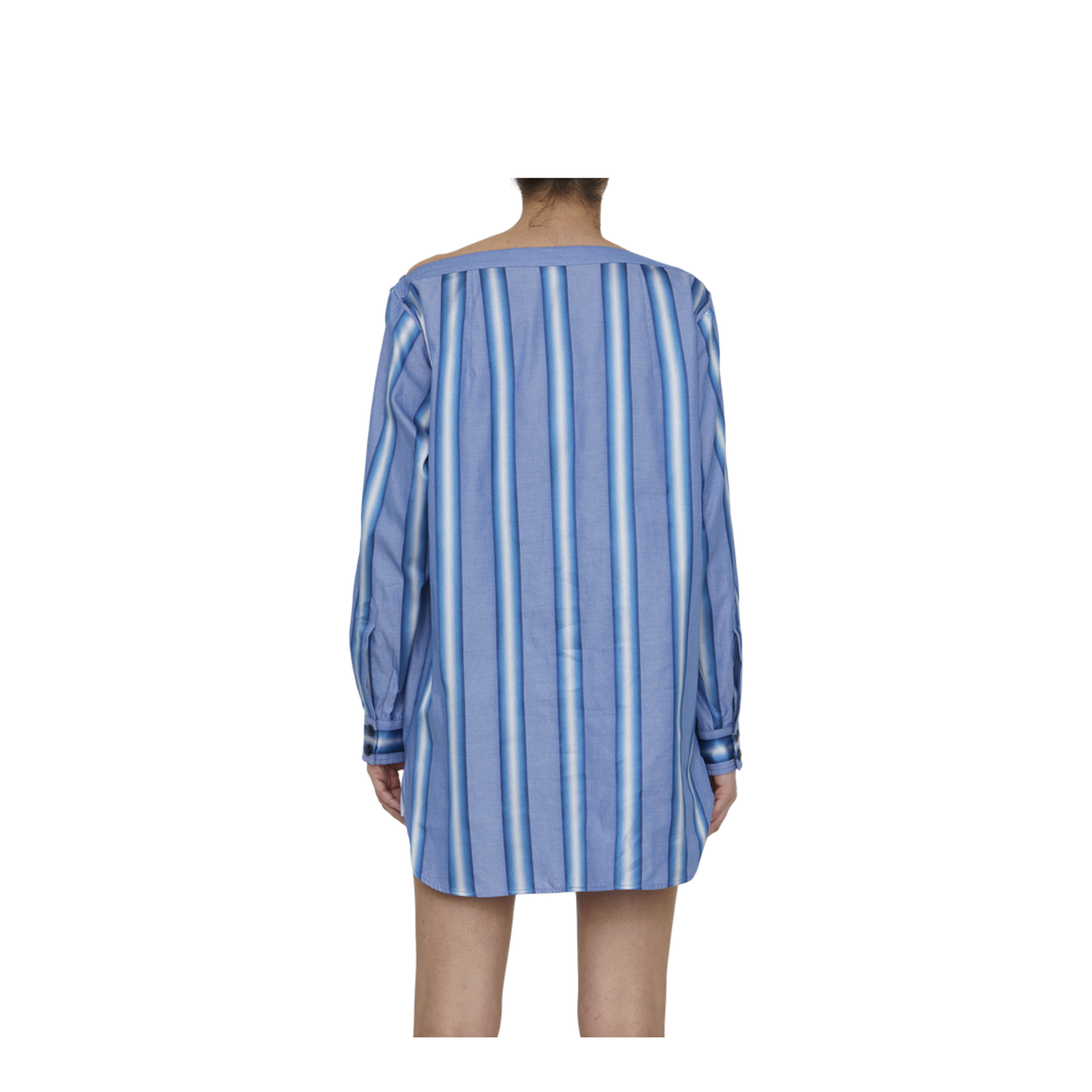 Striped Shirt Dress - Image 4