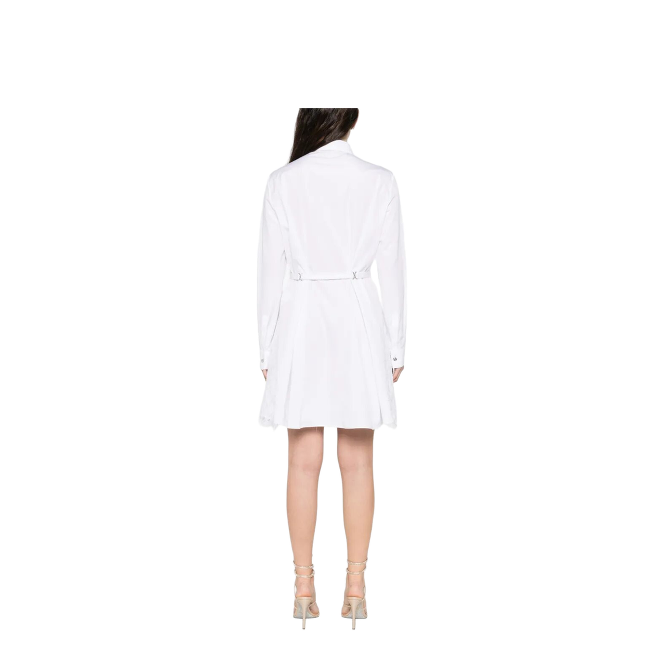 Belted Cotton Shirt Dress - Image 3