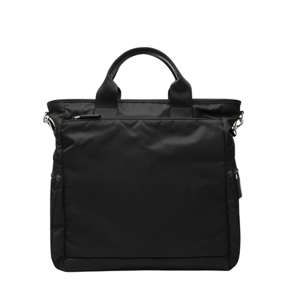 Black Re-Nylon and Saffiano Shopping Bag - Image 2