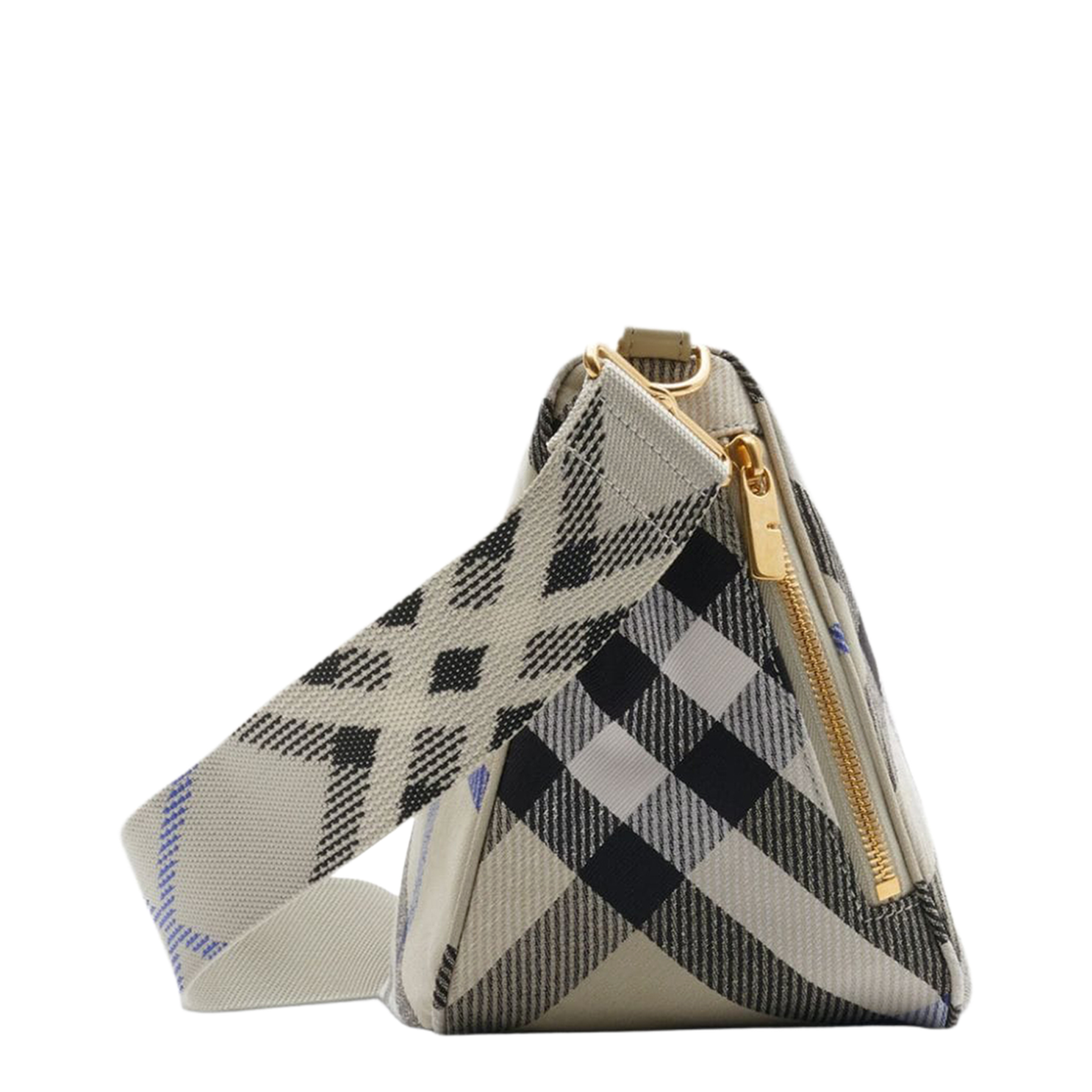 Medium Shield Checkered Crossbody Bag - Image 4
