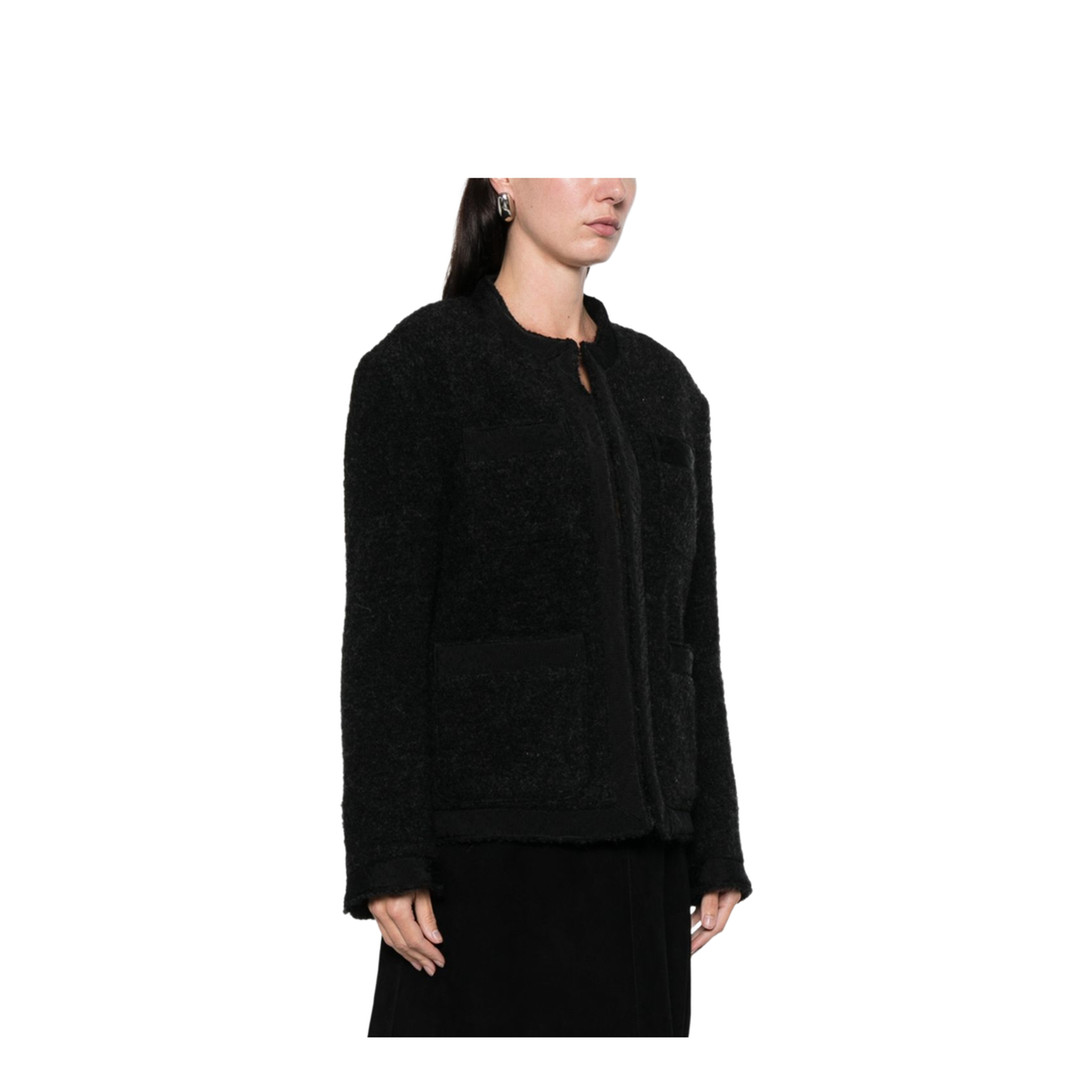 Wool Jacket - Black - Image 3