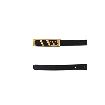 Leather Belt In Black - Image 2