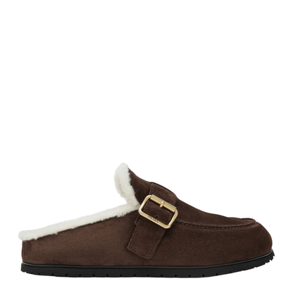 Moro Suede Clogs with Shearling Lining - Image 1