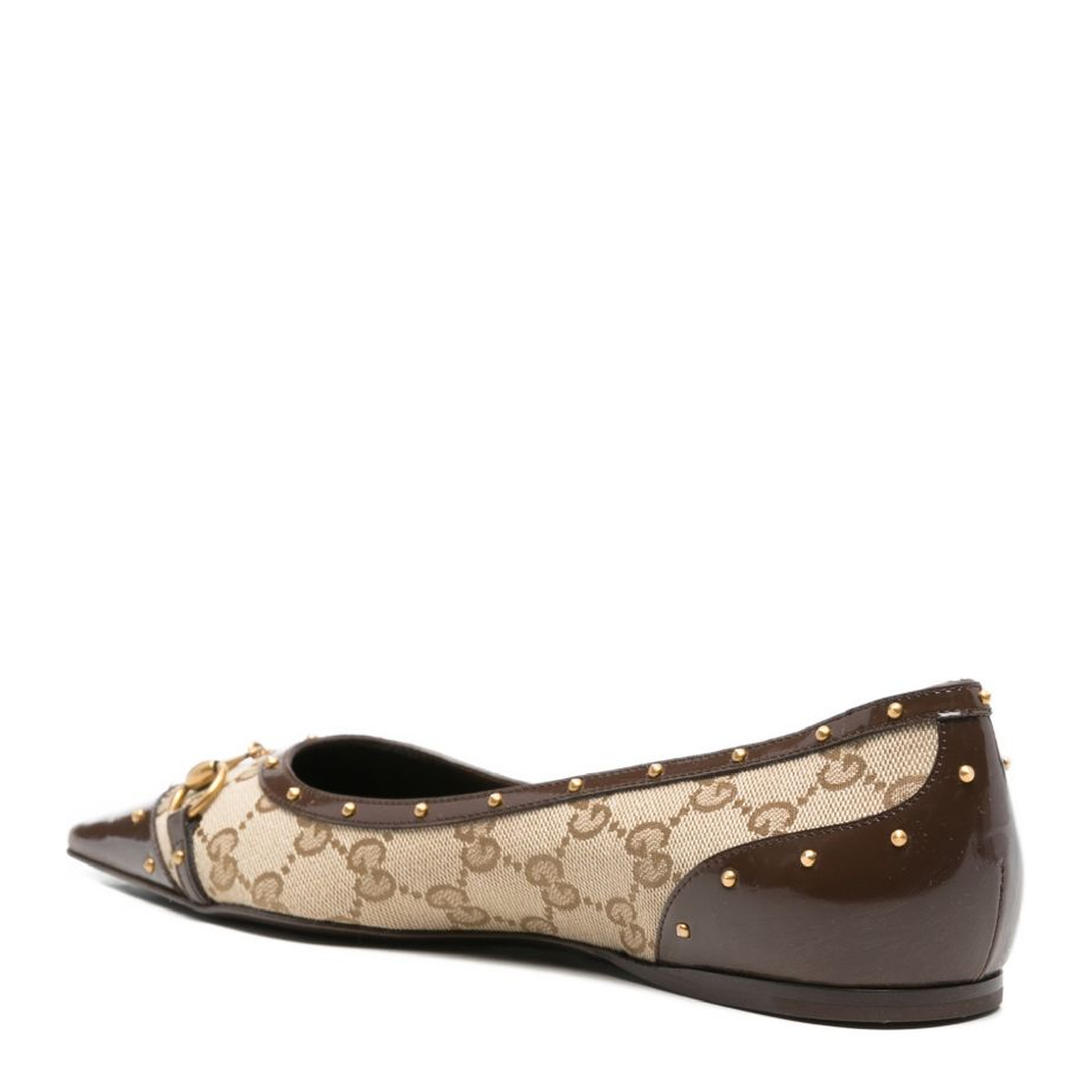Savoy Ballerina in Sand and Brown GG Canvas - Image 4
