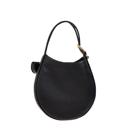 The Large Dual Hobo Bag Leather Black - Image 3