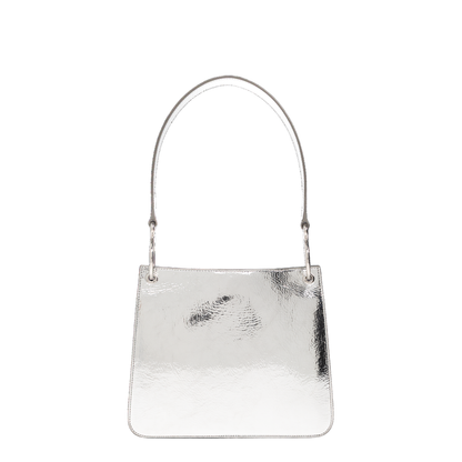 Otto Small Sheepskin Tote - Silver - Image 3