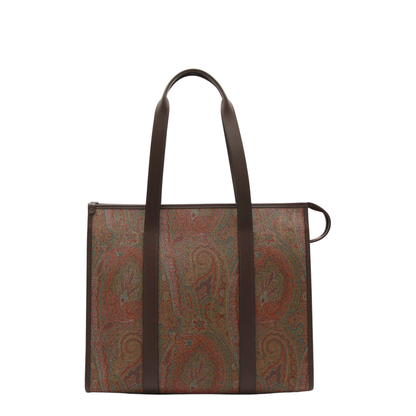 Arnica Paisley Jacquard Tote Bag - Brown - Image 5