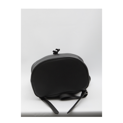Folco Large Calfskin Backpack - Black - Image 3
