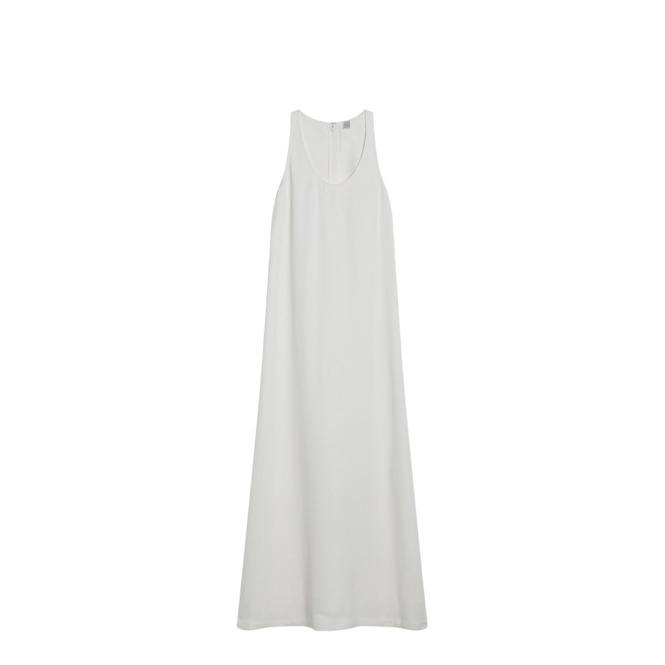 White Sleeveless Midi Dress - Image 1