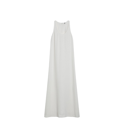 White Sleeveless Midi Dress - Image 1