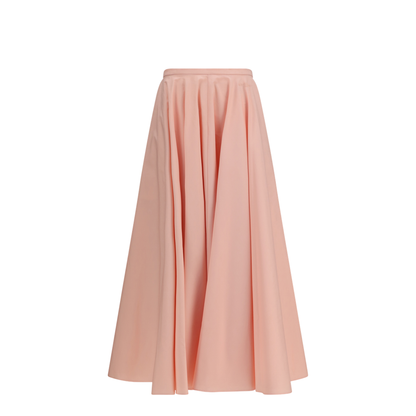 Long Circular Skirt in Cotton Poplin - Image 1