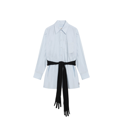 Light Blue Cotton Shirt with Gloves - Image 1