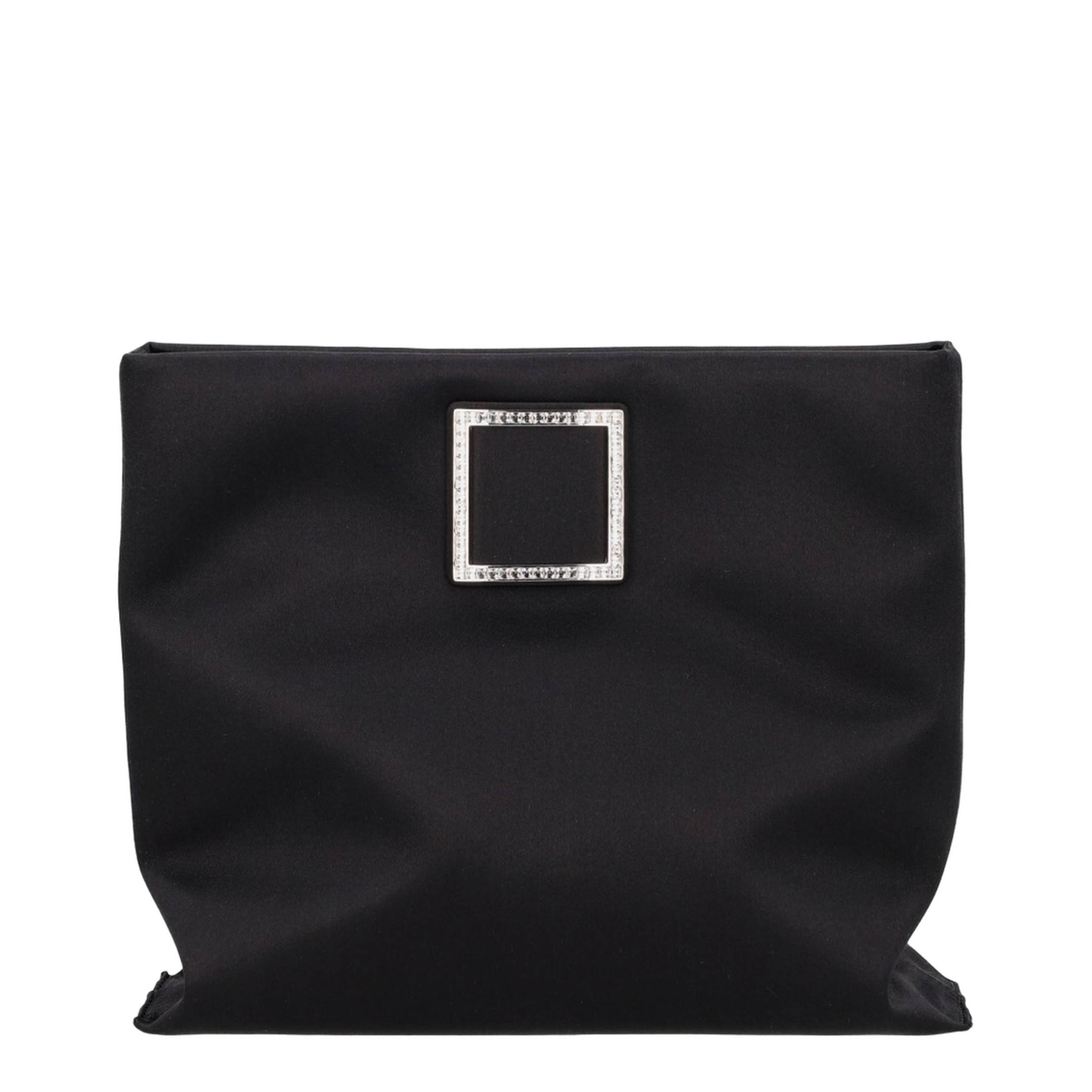 Trompette Clutch Satin Black - Image 1
