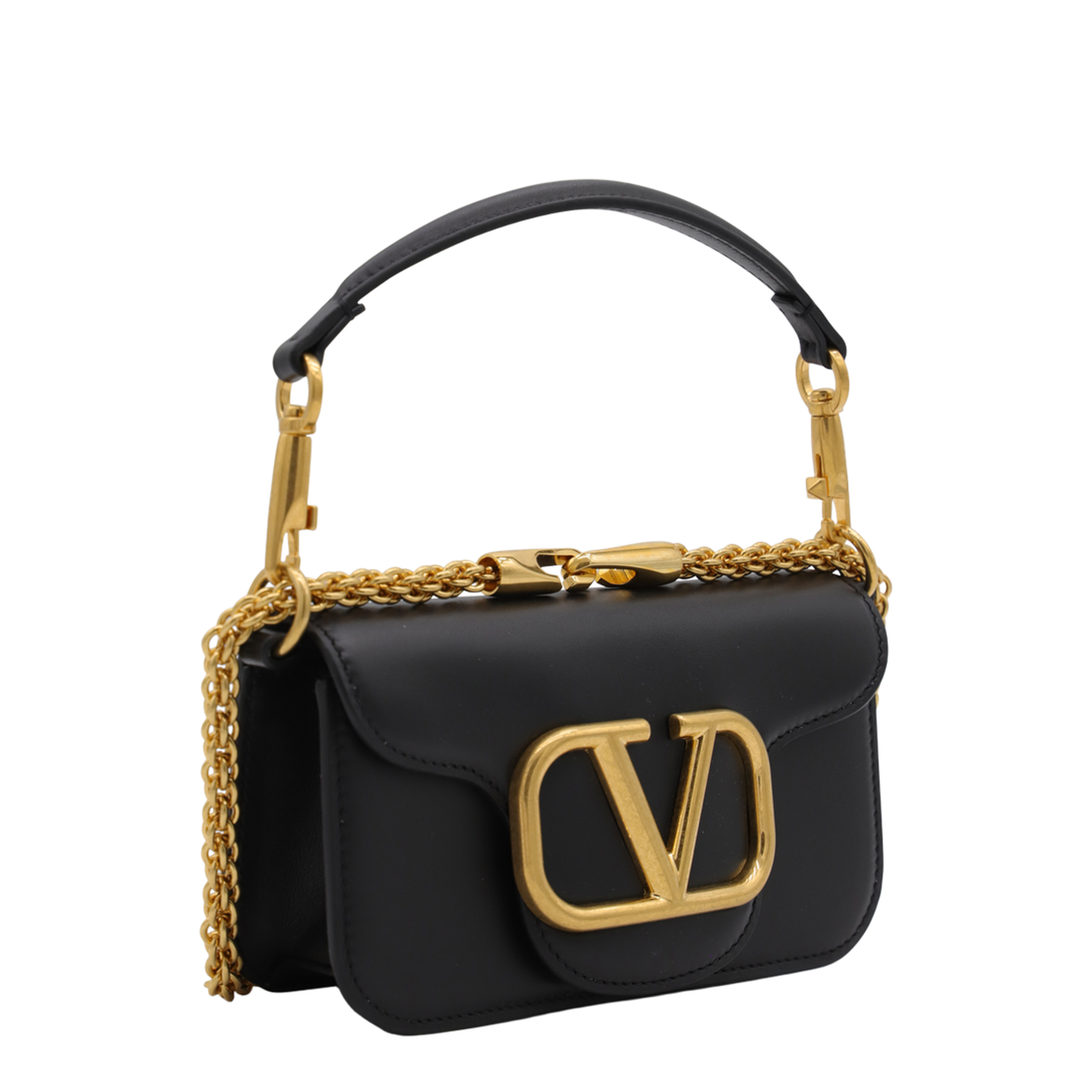 Locò Small Calfskin Shoulder Bag - Black - Image 2