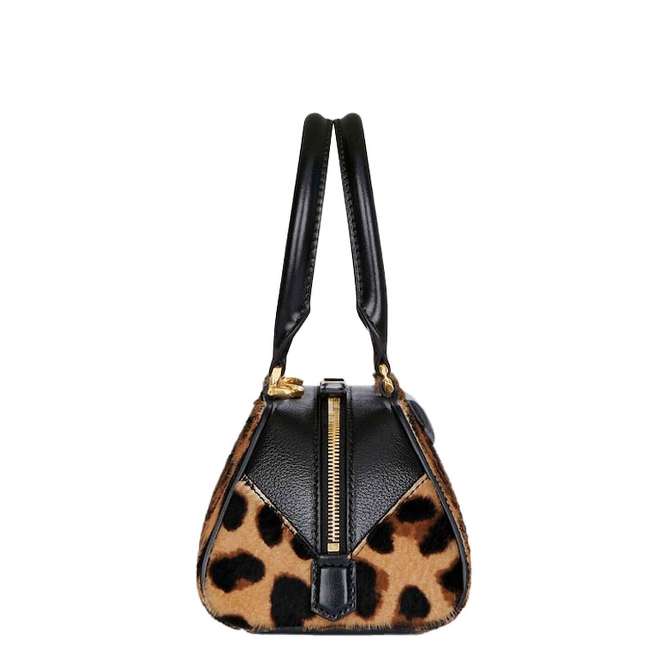 Mini Antigona East-West Bag in Leopard Pony Effect Leather - Image 4