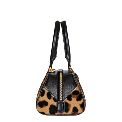 Mini Antigona East-West Bag in Leopard Pony Effect Leather - Image 4