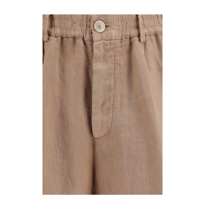 Lightweight Délavé Linen Shorts - Image 3