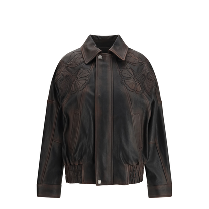 Nappa Leather Bomber Jacket - Image 1