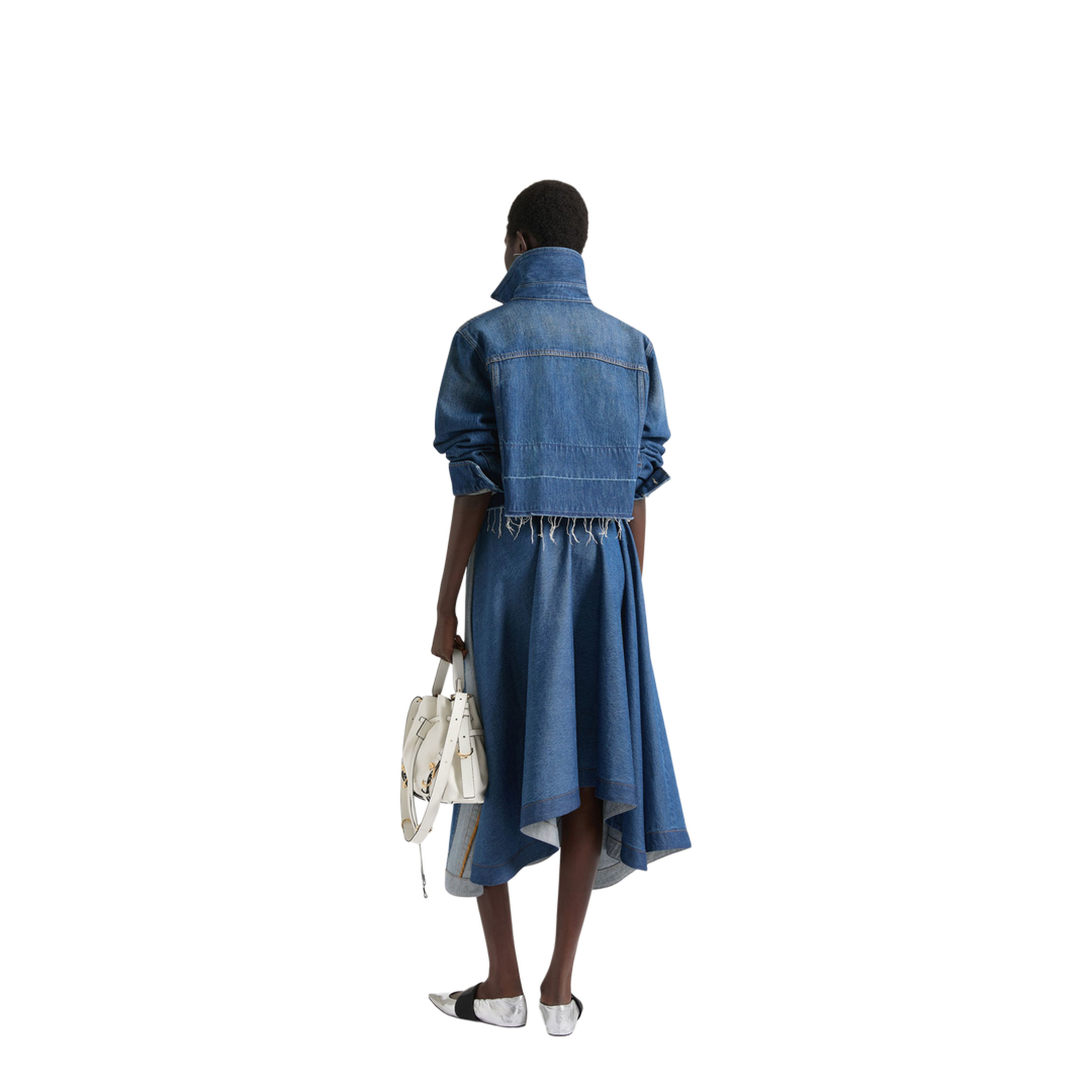 Shirt in Medium Blue Denim - Image 3