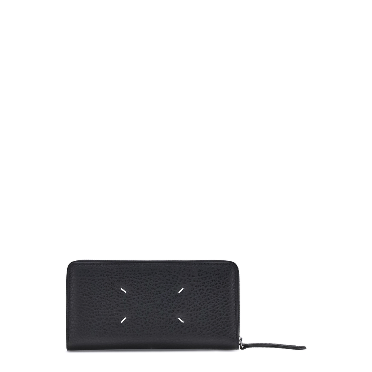 Four Stitches Calfskin Zip-Around Wallet - Black (Negro) - Image 1