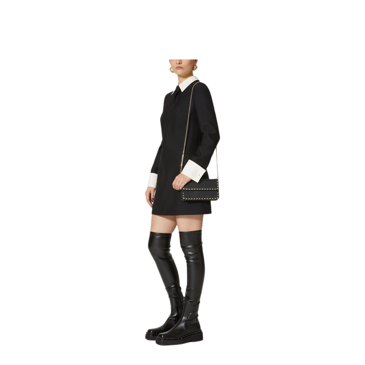 Pouch With Black Rockstud Chain - Image 2