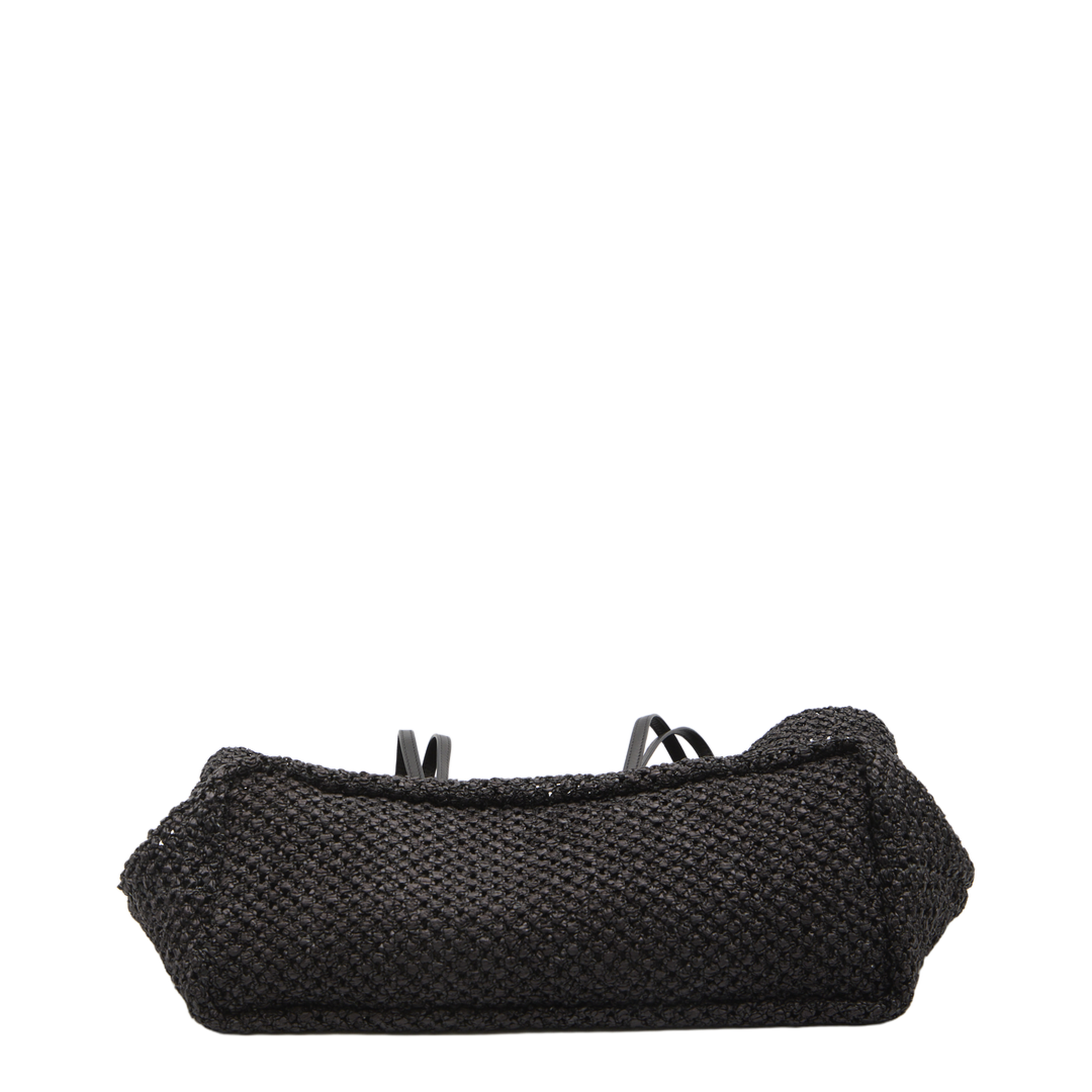 Barn Small Raffia Tote - Black - Image 3