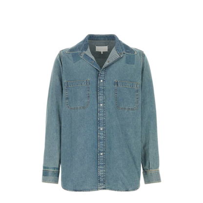 Ice Blue Denim Shirt - Image 1
