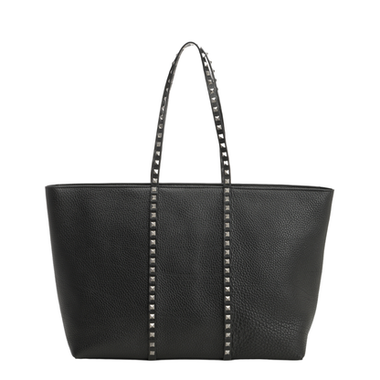 Rockstud Leather Tote Bag - Image 1