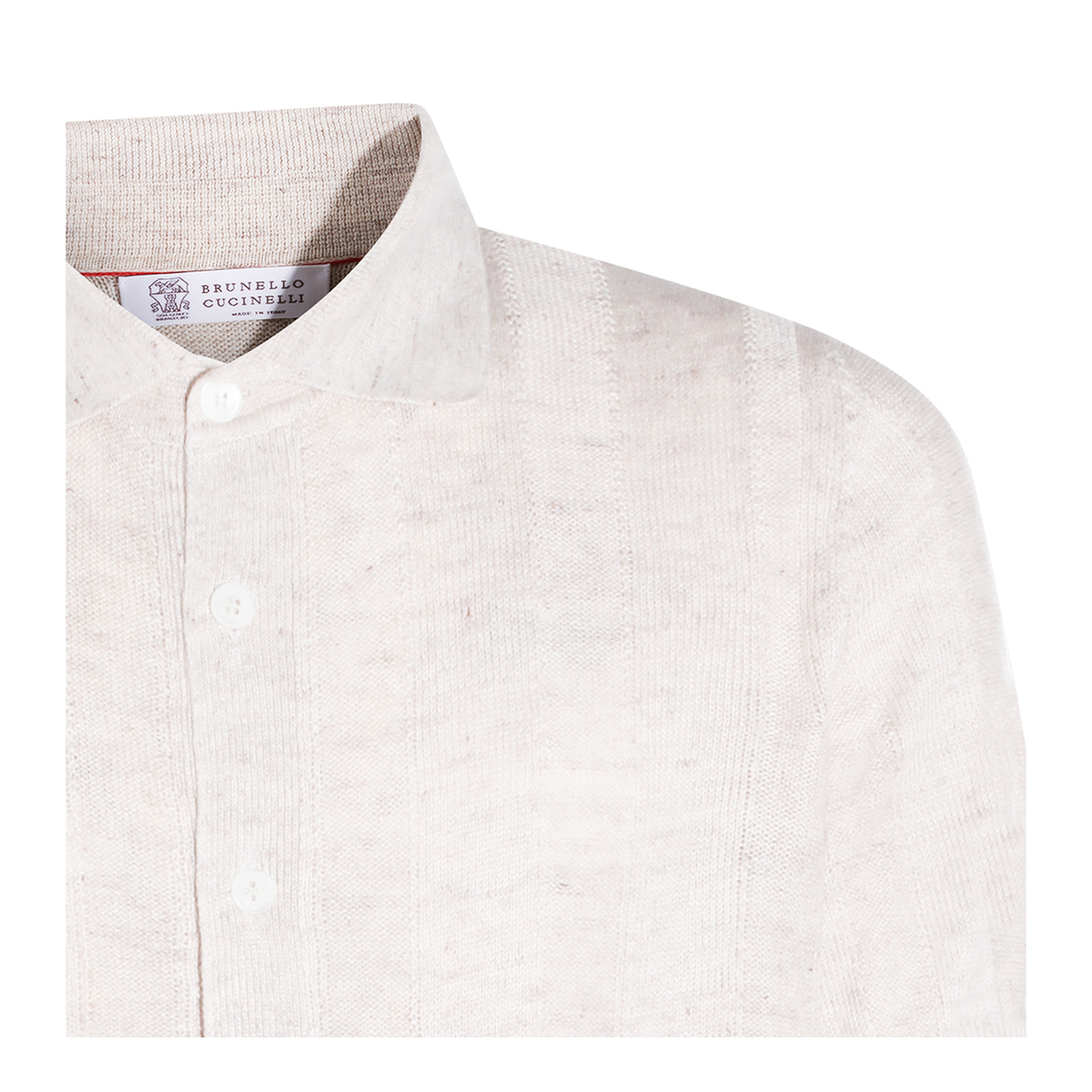 Cream Linen Blend Shirt - Image 5