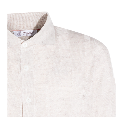 Cream Linen Blend Shirt - Image 5