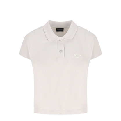 Cotton Pique Polo Shirt With Sport Icon Logo - Image 1
