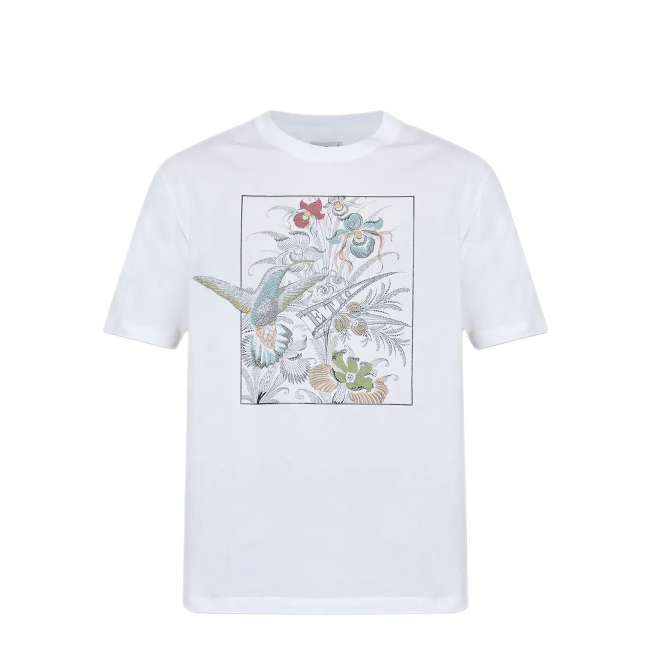 Floral-Print Cotton T-Shirt - Image 1