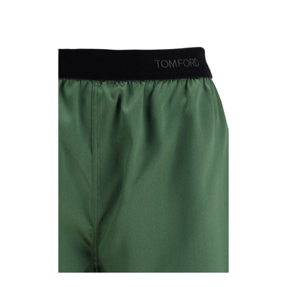 Stretch Silk Satin PJ Shorts - Image 3