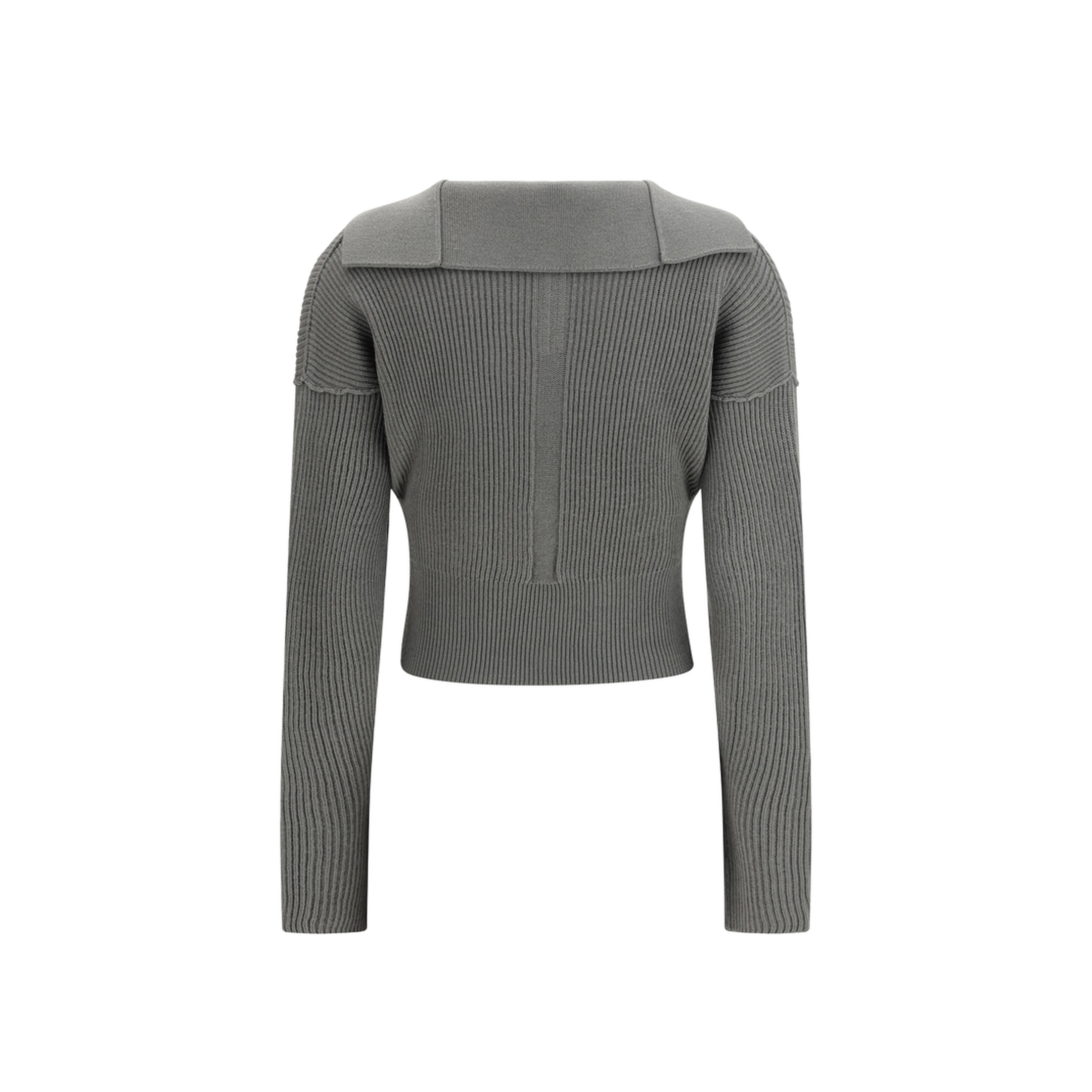 Euca Virgin Wool Sweater with V Neck - Image 2