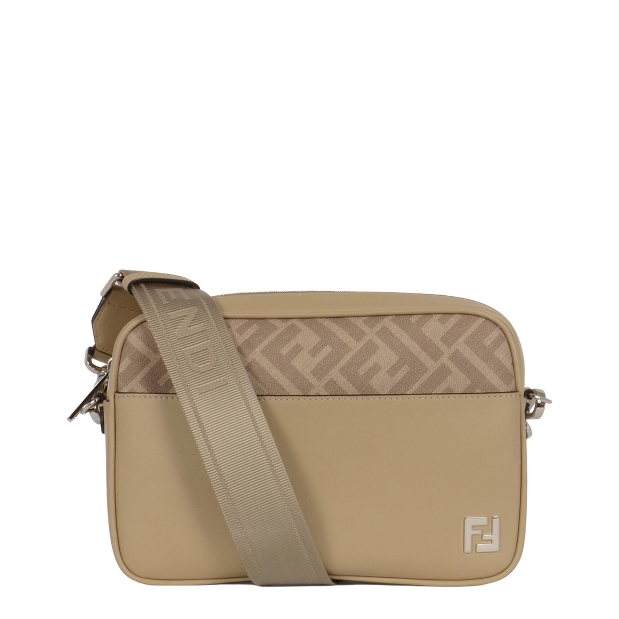 Squared Camera Case Fabric Beige - Image 4