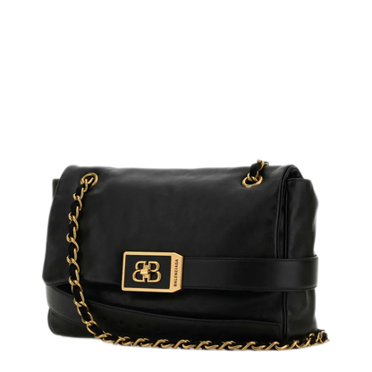 Modu Medium Calf Leather Shoulder Bag - Black - Image 3