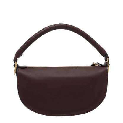 Marcie Mini Calf Leather Shoulder Bag - Brown - Image 4