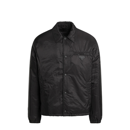 Black Re-Nylon Zip-Up Jacket - Image 1