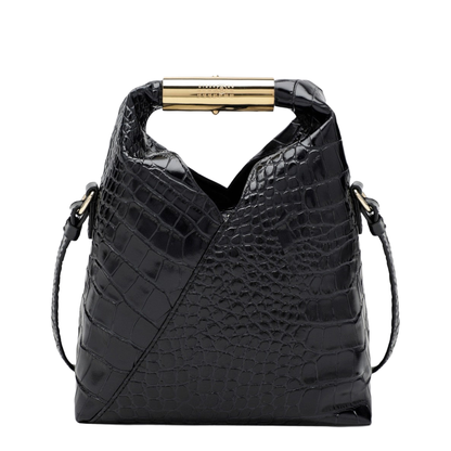 Japanese Small - Black Croc-Embossed Calf - Image 1