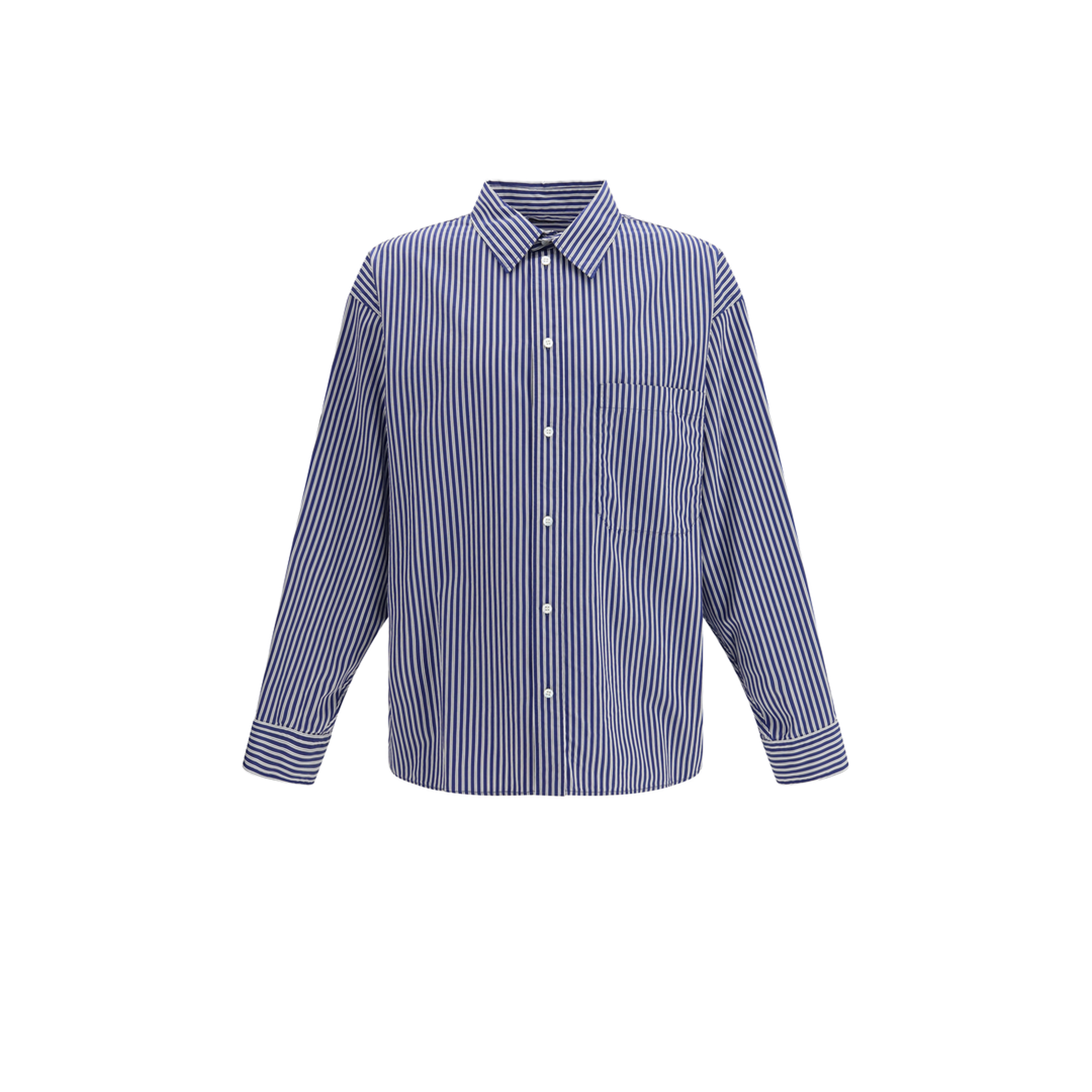 Embroidered Poplin Oversized Shirt - Image 1