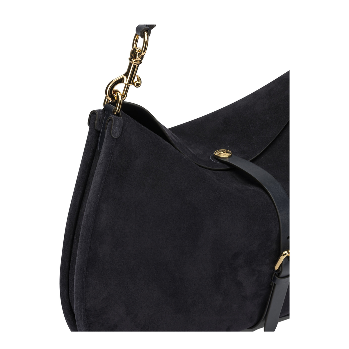 Pony Maxi Calfskin Shoulder Bag - Navy - Image 4