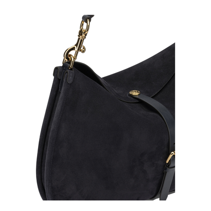 Pony Maxi Calfskin Shoulder Bag - Navy - Image 4
