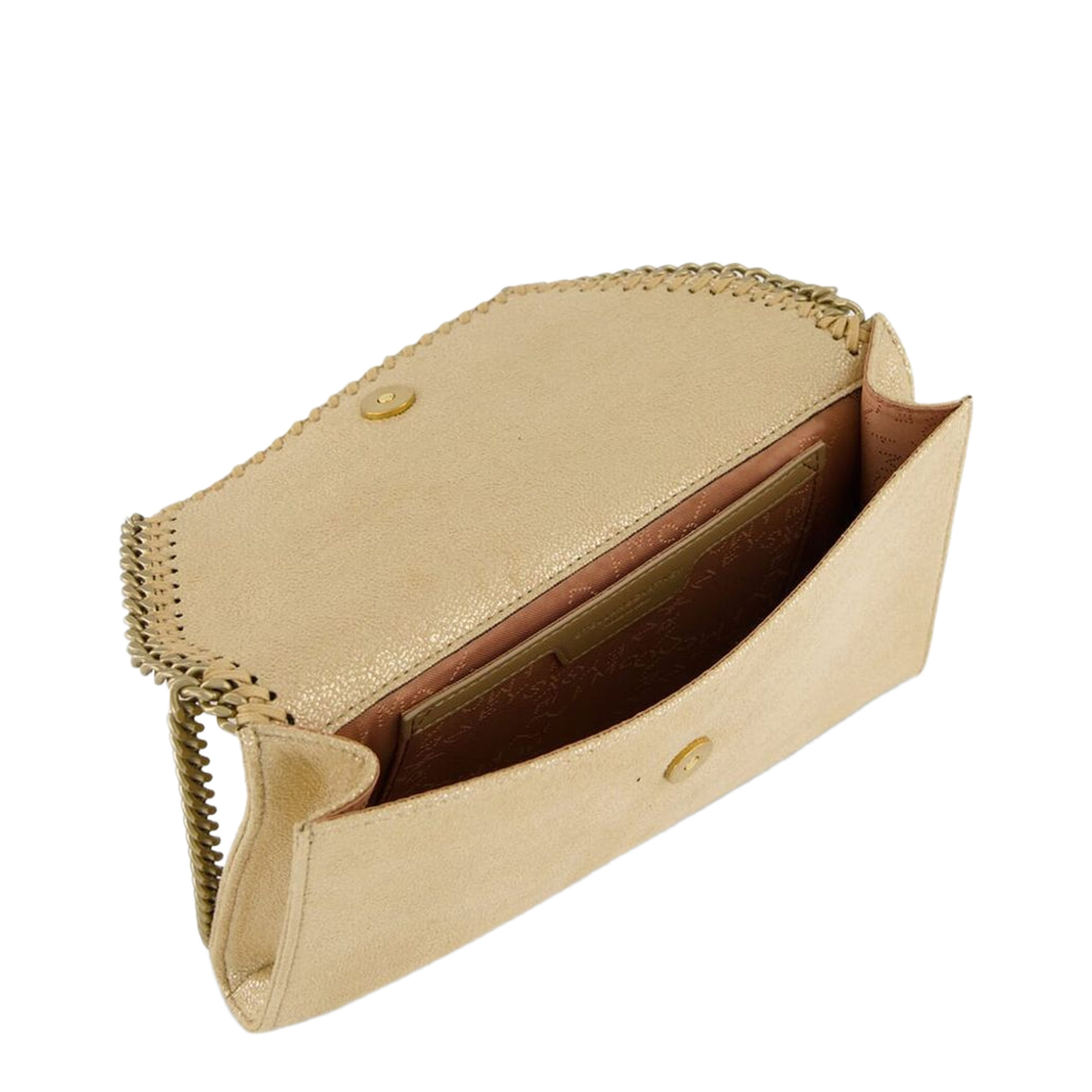 Falabella Polyester Wallet On Chain - Gold - Image 3